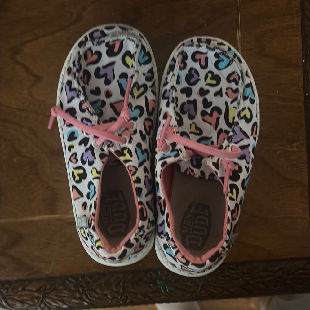 Hey Dude Kids' Colorful Heart Shoes